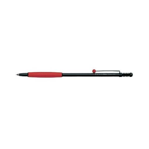 Penna a sfera Linea Zoom 707 - nero - nero rosso - pulsante - PBC-1000ZS2 - Foto 1