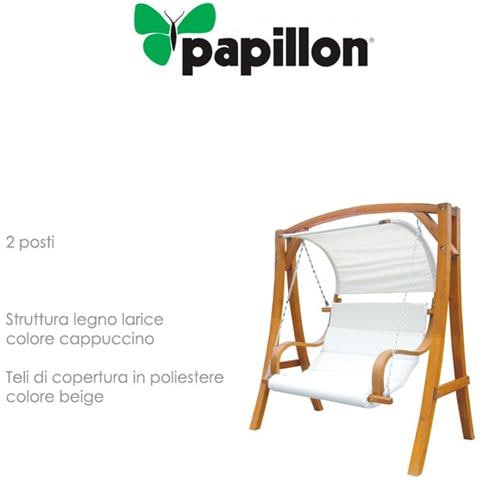 Dondolo da giardino 2 posti in legno larice mod. Salemi - Foto 3