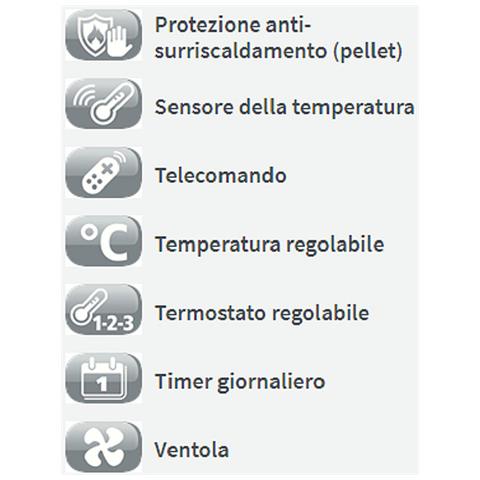 Stufa Pellet Eleonora 74 8,24 Kw - Grigio - Foto 3