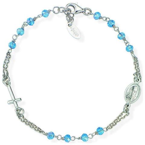 Bracciale In Argento 925 - Collezione Rosari - Colore Rodio - Misura Unica - Foto 3