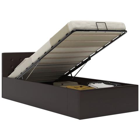 Giroletto Con Contenitore Idraulico Grigio Similpelle 90x200cm - Foto 1