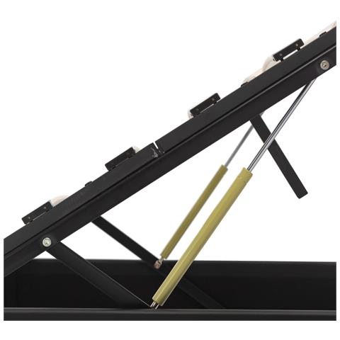 Giroletto Con Contenitore Idraulico Grigio Similpelle 90x200cm - Foto 10