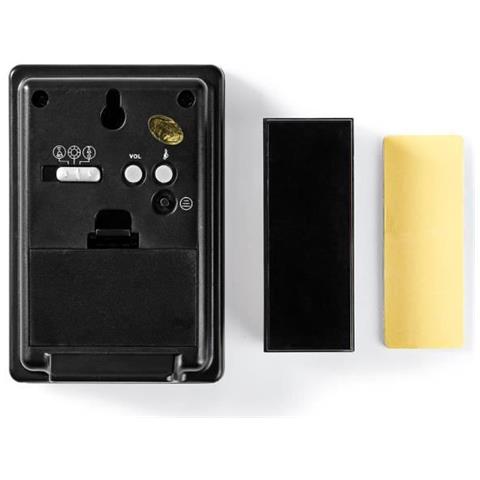 Kit Campanello Wireless - Alimentazione A Batteria - 36 Melodie - Nero E Alluminio - Foto 1