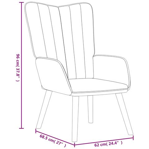 Poltrona Relax con Poggiapiedi Grigio Scuro in Velluto - Foto 10