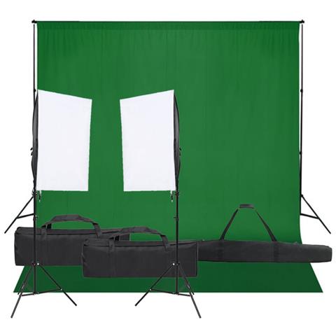 Kit Per Studio Fotografico Con Set Di Luci E Fondale - Foto 1