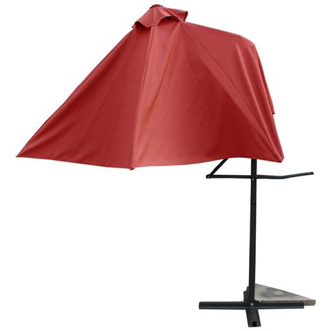 Alcudia Ombrellone Decentrato Rotondo Terracotta Ø 3m - Foto 3