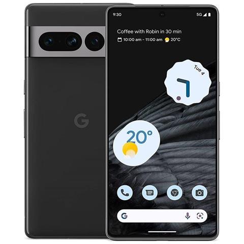 Google Pixel 7 Pro 5 G 256 GB 12 GB Ram Dual Sim Display 6.7" QHD Fotocamera 50 Mpx Android Nero Ossidiana