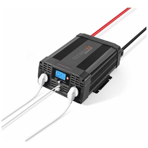 TE22 adattatore e invertitore Auto 2000 W Nero - Foto 1