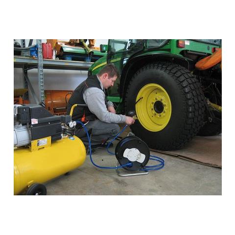 1127020 avvolgitubo da giardino Avvolgitubo da terra Manuale Nero - Foto 3