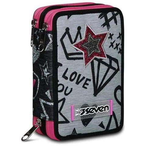 Astuccio Scuola 3 zip Zipper Glamy - Foto 1