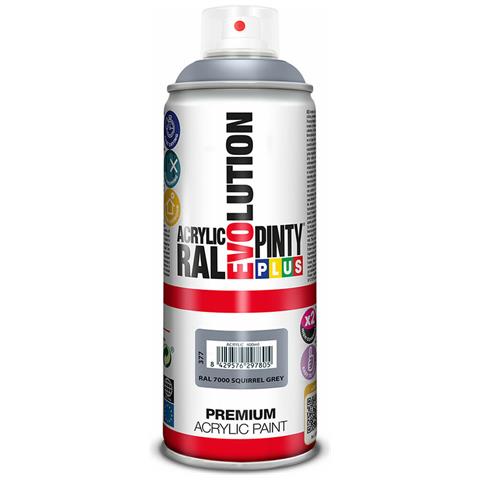 Vernice Spray Pintyplus Evolution Ral 7000 Grigio Squirrel 400 Ml - Foto 1