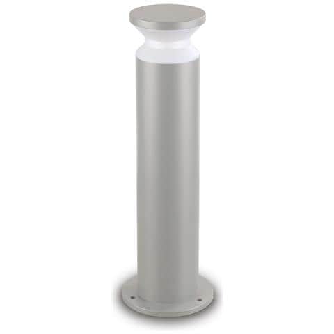 Piantana Contemporanea Torre Alluminio Grigio 1 Luce E27 15w Ip44 - Foto 1