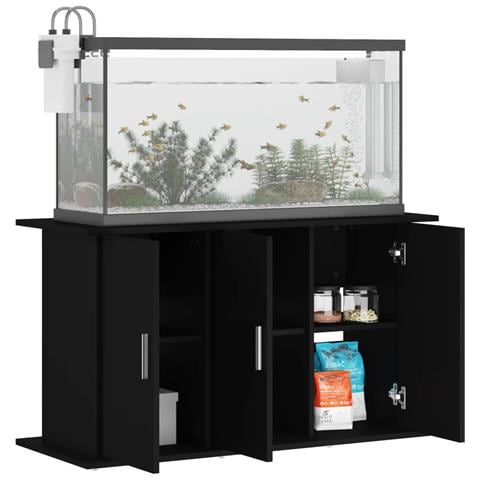 Supporto per Acquario 101x41x58 cm in Legno Multistrato Nero - Foto 2