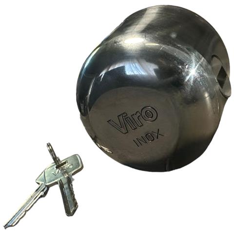 Lucchetto A Cupola Mezza Sfera In Acciaio Inox 4221.500 - Foto 5