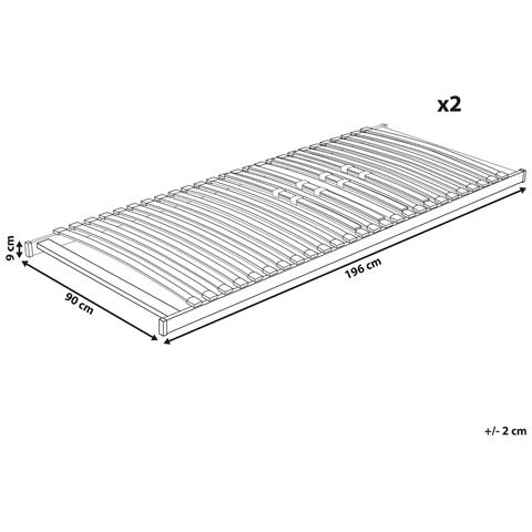 Base Letto A Doghe Vouziers 180 X 200 Cm - Foto 5