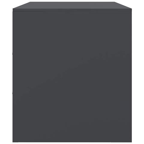 Mobili Tv 2 Pz Antracite 67x39x44 Cm In Acciaio - Foto 2