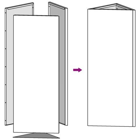 Fioriera Da Giardino Nera Triangolare 30x26x75 Cm In Acciaio - Foto 2
