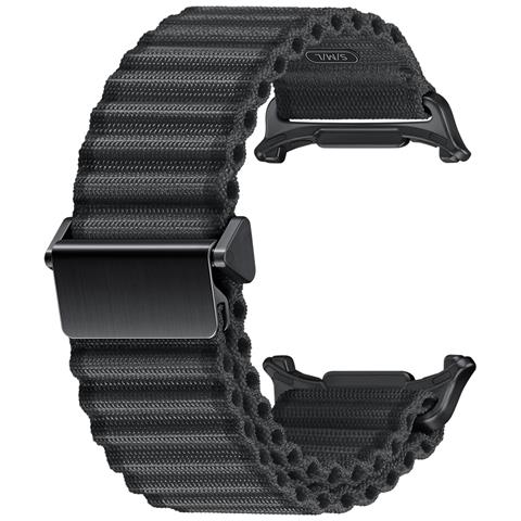Cinturino In Nylon Verde Militare Per Samsung Galaxy Watch Black - Foto 3