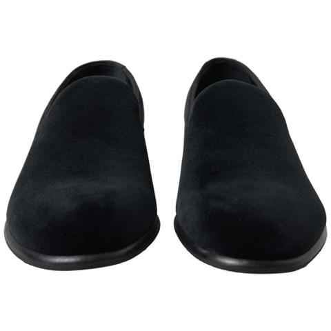 Mocassini In Velluto Nero Scarpe Eleganti Formali - Eu45.5/us12.5 - Foto 2
