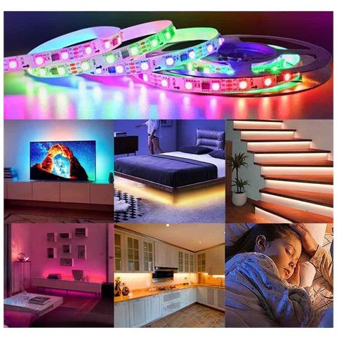 Striscia Led Rgb Smd 5050 Da 5 M: Illumina La Tua Vita Con Colori Variabili! - Foto 2