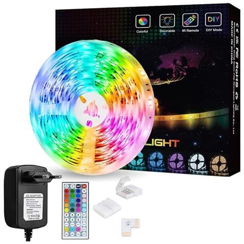 Striscia Led Rgb Smd 5050 Da 5 M: Illumina La Tua Vita Con Colori Variabili! - Foto 1