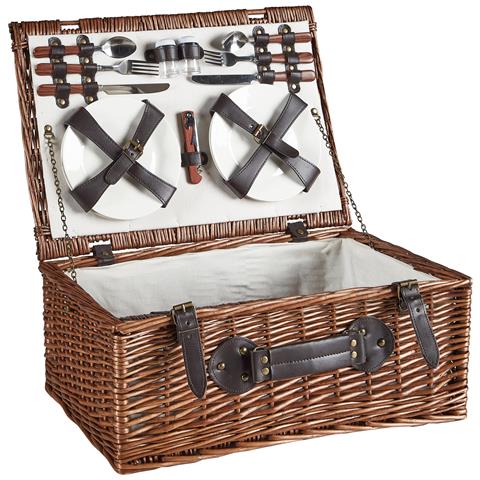 Cesto Da Picnic Pruneau Vimini Marrone - Foto 2