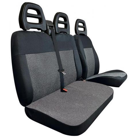 Coprisedili Per Furgoni Tg. Sp24 Tess. Misto Cotone Nero - Foto 1