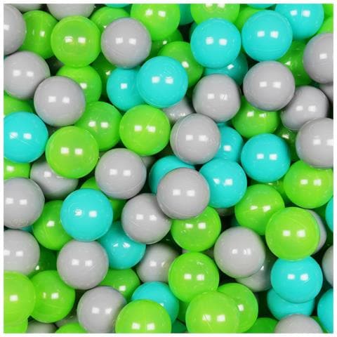 Ballen Voor Ballenbak 7cm 200st Grijs, Turquoise, Celadon - Foto 1