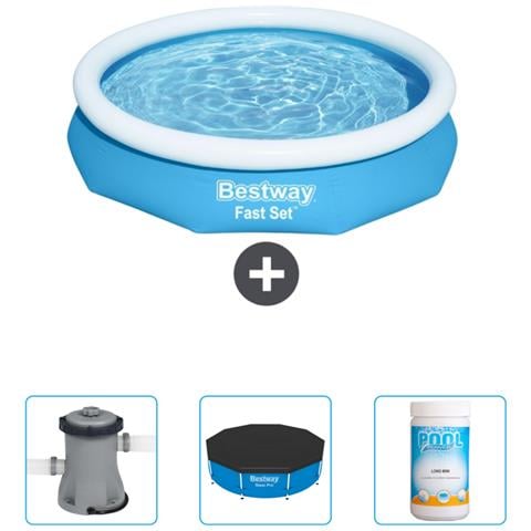 Piscina Fuori Terra - In Giro - 305x66 Cm - Blu - Include Accessori Coordinati Cb39 - Foto 1