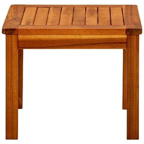 Tavolino Da Giardino 45x45x36 Cm In Legno Massello Di Acacia - Foto 1