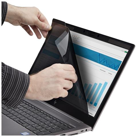 Filtro Privacy Magnetico per Laptop da 14" 16:9, Pellicola Protettiva Reversibile per la Sicurezza del Monitor e riduzione della Luce Blu, + /- 30° - Foto 2
