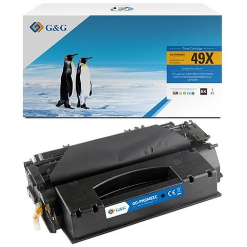 Toner Q5949X 6000 Pagine Compatibile LaserJet 1160 1320 3390 3392 Nero - Foto 1
