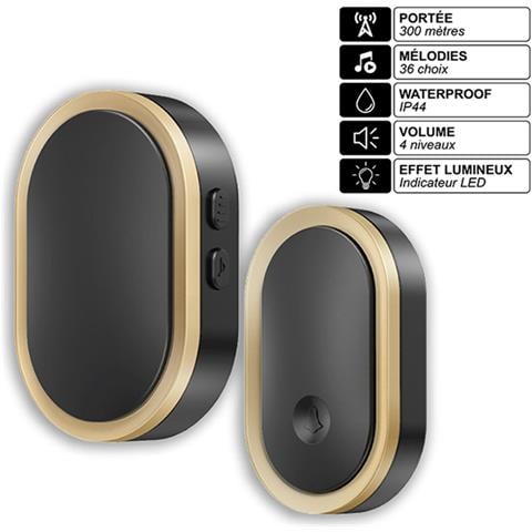 300 M Di Portata Ip44 Campanello Wireless Connesso Con Suoneria E 36 Suonerie - Foto 2