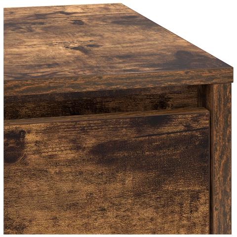 Comodino con luci LED Rovere Affumicato 39x34.5x50 cm - Foto 9