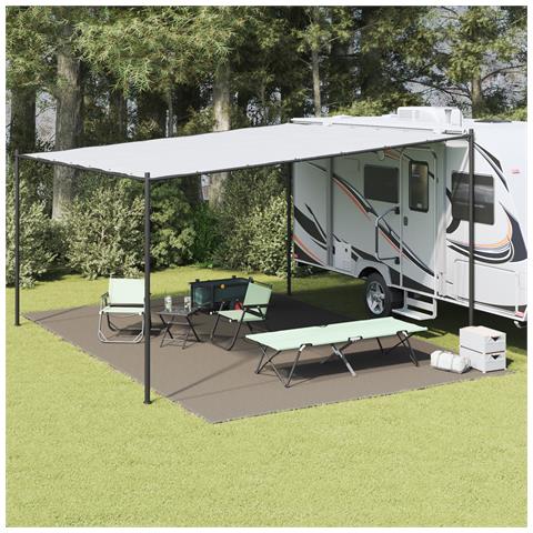Copertura per Tenda Grigio Chiaro Poliestere 400 x 600 cm - Foto 2