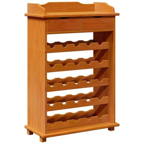 Portabottiglie 90x60x30 cm Legno Massello di Pino - Foto 1