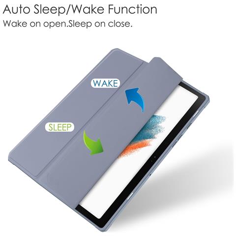 Custodia Per Samsung Galaxy Tab A8 10.5” Resistente Magnetica Grigia - Foto 2