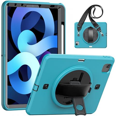 Custodia Per Ipad Air 5/4 10.9""/pro 11 Con Tracolla Turchese - Foto 1