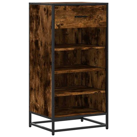 Scarpiera Rovere Fumo 48x38x97,5 cm in Legno Multistrato - Foto 1