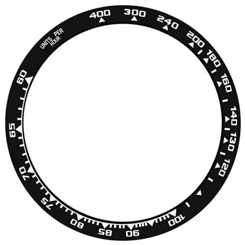 Lunetta In Acciaio Inossidabile Bianca E Nera Da 45mm Compatibile Con Samsung Watch5 Pro - Scala Tachimetrica - Foto 1