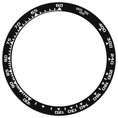 Lunetta In Acciaio Inossidabile Bianca E Nera Da 45mm Compatibile Con Samsung Watch5 Pro - Scala Tachimetrica - Foto 2