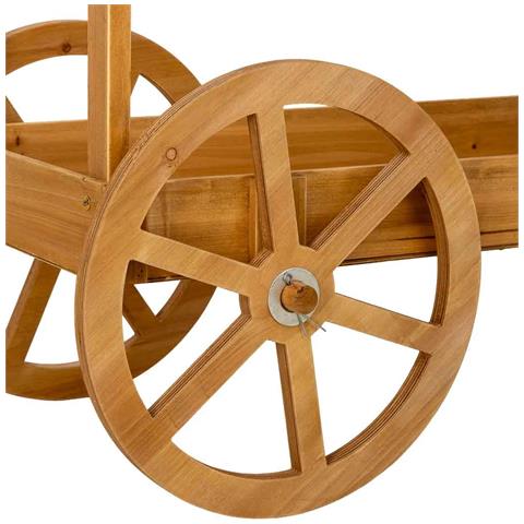 Carrello Espositore In Legno Marrone 105x50x173h Cm - Foto 8