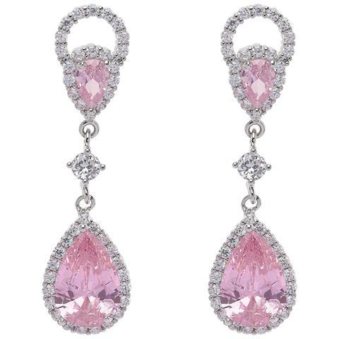 Orecchini a Goccia di Pioggia Rosa Chiaro Senza Tempo - Foto 5