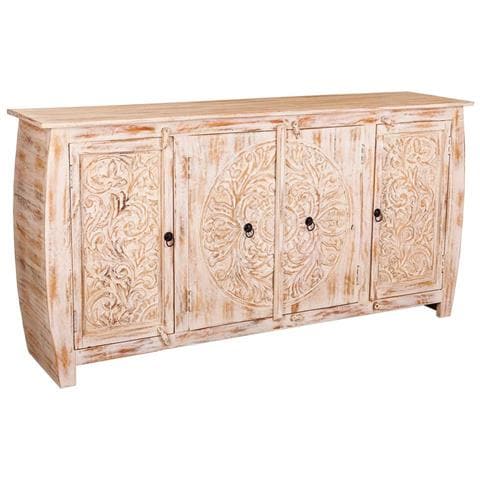 Credenza In Legno Finitura Artigianale 165x40x83h Cm - Foto 1