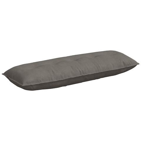 Cuscino per Schiena Grigio chiaro 140 x 50 cm Tessuto in Cords - Foto 1