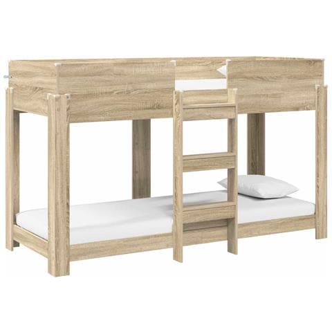 Letto a Castello per Bambini Rovere Sonoma 75 x 190 cm - Foto 1
