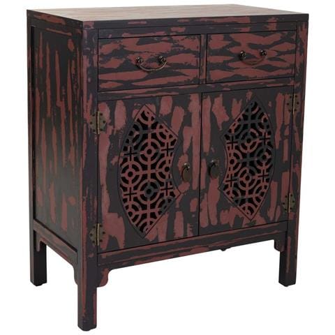 Mobile Da Ingresso In Legno Rosso 66x36x78h - Foto 1