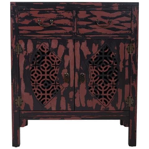 Mobile Da Ingresso In Legno Rosso 66x36x78h - Foto 2