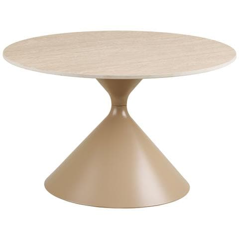 Tavolino Annecy-beige-ceramica-70x70x41 Cm - Foto 1