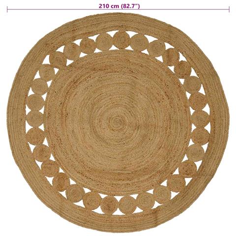 Tappeti per area Naturale Ø 210 cm Juta - Foto 7